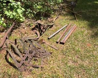 Iron plows and iron square tubes