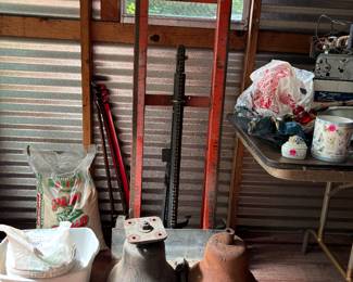 Railroad Bells and hydraulic lift dollie