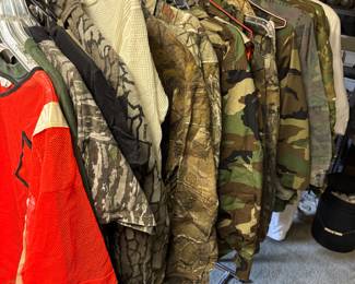 Camo Clothing mostly medium sized