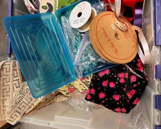CT327Mystery Lot Vintage Ribbon And More