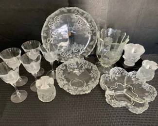 CT434Floral Glassware