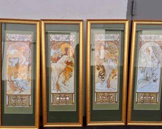 CT333VAlphonse Mucha The Seasons Art Nouveau Prints