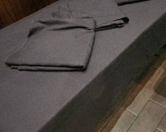 DBB024 - Set of 6 Black Fabric Table Cloths