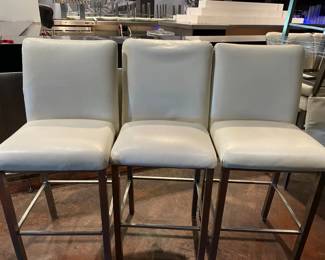 DBB060 - Four Leather Bar Stools