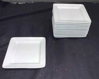 DBB216 Twelve 7.5" Blackwood Porcelain Plates