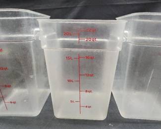 DBB482 - 22 Quart Plastic Bins (3)
