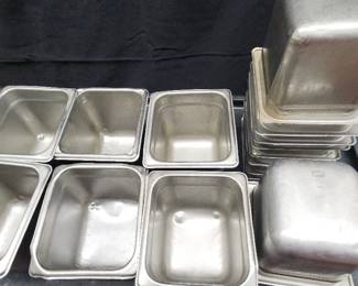 DBB468 - Used Commercial Grade Stainless Steel Food Containers