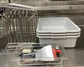 DBB356 - Assorted Kitchen Tools - Cutting Board Stands, Basting Brushes, Shears, Slicers, Etc