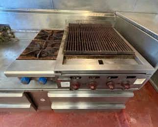 DBB830 Wolf Griddle and Imperial Gas Burners