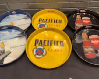 DBB152 Set of 6 Assorted Beer Serving Trays - Pacifico, Corona, Modelo
