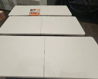 DBB121 - Set Of Three Lifetime 6-Foot Folding Tables