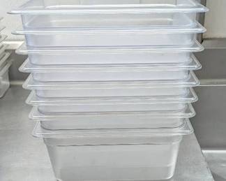 DBB498 - Eight Cambro Clear Food Pans.