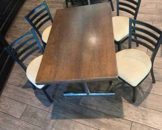 DBB056 Wooden Dining Table with 4 Chairs