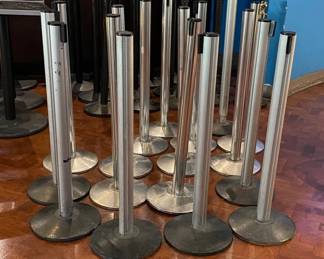 DBB143 - (17) Retractable Barriers - Stanchions
