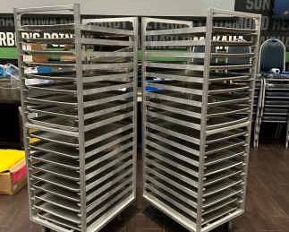 DBB049- Two 18 Metal Full Size Pan Rack