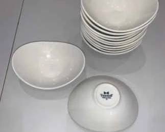 DBB239 Twelve Tuxton Porcelain Oval Bowls
