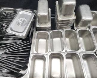 DBB470 - Used Stainless Steel Food Prep Containers