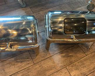 DBB138 Two Stainless Steel Chafing Dishes with Dome Lids