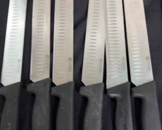 DBB407 Six Cozzini 14 Inch Granton Edge Slicing Knives