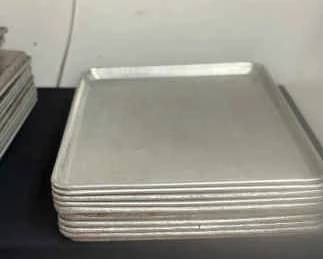 DBB379 Lot of 10 Commercial 18" x 26" Aluminum Baking Sheet Pan