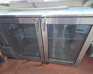 DBB823 Dual Zone Glass Door Back Bar Refrigerator
