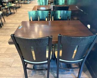 DBB028 Commercial Grade Restaurant Table and Chair Set