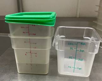 DBB435 - (3) 4 Qt Food Storage Containers