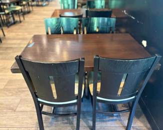 DBB015 Commercial Grade Restaurant Table and Chair Set