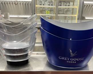 DBB320 - Grey Goose & LED Ice Buckets With Scoopers & Spigots