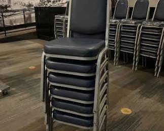 DBB727- (6) Metal Polyurethane Foam Pad Chairs
