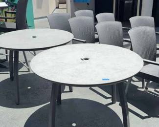 DBB826 Commercial Grade Patio Table And Chairs Set (X2)