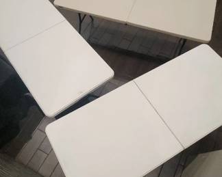 DBB096 - Set Of Three Lifetime 6' Folding Tables