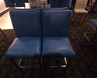 DBB724 Four Blue Bar High Chairs