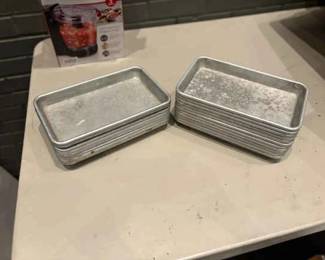 DBB210 Lot Commercial Grade Aluminum Baking Pans 6 X 10