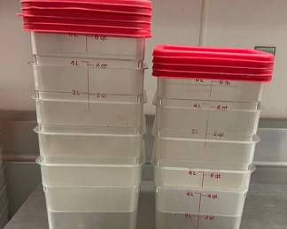 DBB424 - (9) Cambro 6 Qt Food Storage Containers