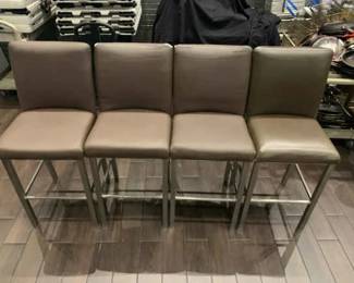 DBB070 4 Leather-Like Bar Chairs