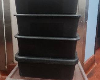DBB517 - Assortment of Plastic Storage Bins (6)