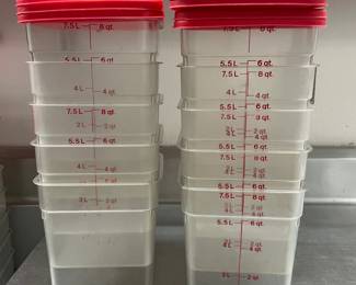 DBB432 - (10) Cambro 8 Qt Food Storage Containers