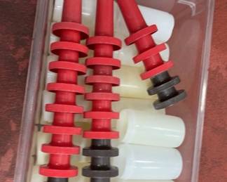 DBB322 Lot of Bar Juice Spouts and Plastic Containers
