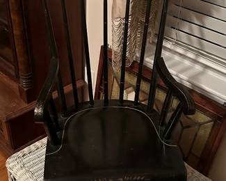 Vintage child's rocking chair.