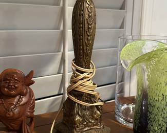 We have a pair of these brass candlestick lamps.