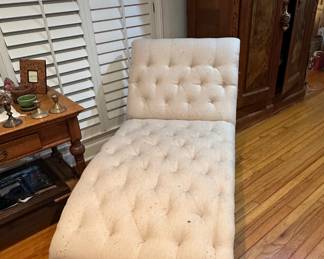 Tufted divan. Very comfortable, this one is a generous size.