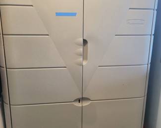 Large Rubbermaid Storage Cabinet. 