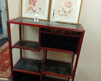 Asian shelf unit