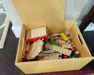 Wooden toy train