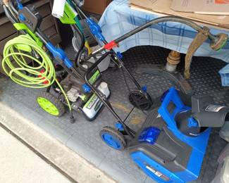 Power washer and snowblower