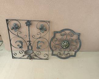 Iron patio decor