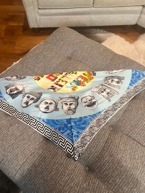 Incredible REAL 1991 Gianni Versace Silk Scarf Opera Balletto Teatro Cinema