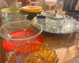 Carnival Glass, Pyrex,