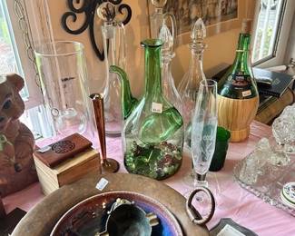Apothecary Bottles, Unique Vintage Wine Bottles,